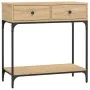 Mesa consola madera de ingeniería roble Sonoma 75x34,5x75 cm by , Side tables - Ref: Foro24-833399, Price: 88,27 €, Discount: %