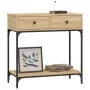Mesa consola madera de ingeniería roble Sonoma 75x34,5x75 cm by , Side tables - Ref: Foro24-833399, Price: 88,27 €, Discount: %