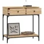 Mesa consola madera de ingeniería roble Sonoma 75x34,5x75 cm by , Side tables - Ref: Foro24-833399, Price: 88,27 €, Discount: %
