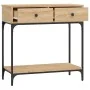 Mesa consola madera de ingeniería roble Sonoma 75x34,5x75 cm by , Side tables - Ref: Foro24-833399, Price: 88,27 €, Discount: %