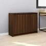 Aparador de madera de ingeniería marrón roble 102x33x75 cm by , Sideboards - Ref: Foro24-813016, Price: 122,57 €, Discount: %