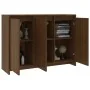 Aparador de madera de ingeniería marrón roble 102x33x75 cm by , Sideboards - Ref: Foro24-813016, Price: 122,57 €, Discount: %