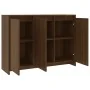 Aparador de madera de ingeniería marrón roble 102x33x75 cm by , Sideboards - Ref: Foro24-813016, Price: 122,57 €, Discount: %