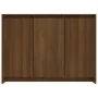 Aparador de madera de ingeniería marrón roble 102x33x75 cm by , Sideboards - Ref: Foro24-813016, Price: 122,57 €, Discount: %