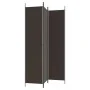 Biombo divisor de 3 paneles de tela marrón 150x220 cm de , Divisores de ambientes - Ref: Foro24-350195, Precio: 33,41 €, Desc...