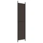 Biombo divisor de 3 paneles de tela marrón 150x220 cm de , Divisores de ambientes - Ref: Foro24-350195, Precio: 33,41 €, Desc...