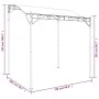 Toldo acero y tela color crema 2x2,3 m 180 g/m² de , Carpas y cenadores - Ref: Foro24-362391, Precio: 186,58 €, Descuento: %