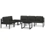 Mesa de centro de aluminio gris antracita de , Sofás modulares de exterior - Ref: Foro24-49242, Precio: 106,26 €, Descuento: %