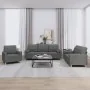 Juego de sofás con cojines 3 piezas tela gris oscuro by , Sofas - Ref: Foro24-3201259, Price: 661,95 €, Discount: %