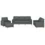 Juego de sofás con cojines 4 piezas tela gris oscuro by , Sofas - Ref: Foro24-3201267, Price: 711,43 €, Discount: %