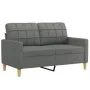 Juego de sofás con cojines 4 piezas tela gris oscuro by , Sofas - Ref: Foro24-3201267, Price: 711,43 €, Discount: %