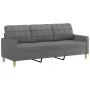 Juego de sofás con cojines 4 piezas tela gris oscuro by , Sofas - Ref: Foro24-3201267, Price: 711,43 €, Discount: %