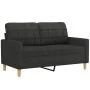 Juego de sofás con cojines 3 piezas tela negro de , Sofás - Ref: Foro24-3201334, Precio: 515,13 €, Descuento: %