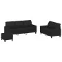 Juego de sofás con cojines 3 piezas cuero sintético negro de , Sofás - Ref: Foro24-3201383, Precio: 509,25 €, Descuento: %