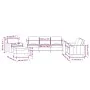 Juego de sofás con cojines 4 piezas terciopelo negro by , Sofas - Ref: Foro24-3201491, Price: 676,41 €, Discount: %