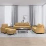 Juego de sofás con cojines 4 piezas terciopelo marrón by , Sofas - Ref: Foro24-3201493, Price: 651,44 €, Discount: %