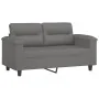 Juego de sofás con cojines 4 piezas tela microfibra gris oscuro de , Sofás - Ref: Foro24-3202298, Precio: 799,13 €, Descuento: %