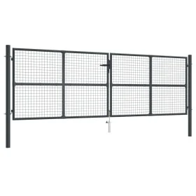 Puerta de malla de jardín acero galvanizado gris 400x175 cm von , Gartentore - Ref: Foro24-145778, Preis: 430,08 €, Rabatt: %