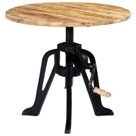 Mesa auxiliar madera de mango y hierro fundido 60x(46-63) cm by , Side tables - Ref: Foro24-247915, Price: 135,68 €, Discount: %