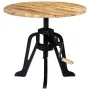 Mesa auxiliar madera de mango y hierro fundido 60x(46-63) cm by , Side tables - Ref: Foro24-247915, Price: 135,68 €, Discount: %
