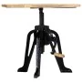 Mesa auxiliar madera de mango y hierro fundido 60x(46-63) cm by , Side tables - Ref: Foro24-247915, Price: 135,68 €, Discount: %