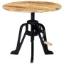 Mesa auxiliar madera de mango y hierro fundido 60x(46-63) cm by , Side tables - Ref: Foro24-247915, Price: 135,68 €, Discount: %