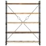 Estantería de 5 niveles madera maciza reciclada 140x30x180 cm | Foru.es | Tu tienda online para hogar, jardín y más Foro24.es