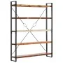 Estantería de 5 niveles madera maciza reciclada 140x30x180 cm | Foru.es | Tu tienda online para hogar, jardín y más Foro24.es