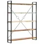 Estantería de 5 niveles madera maciza reciclada 140x30x180 cm | Foru.es | Tu tienda online para hogar, jardín y más Foro24.es