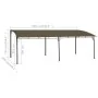 Toldo parasol de jardín gris taupe 6x3x2,55 m de , Carpas y cenadores - Ref: Foro24-312256, Precio: 358,99 €, Descuento: %