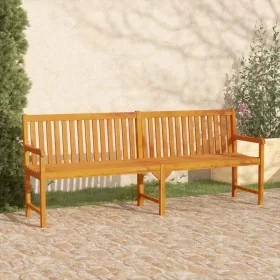 Banco de jardín madera maciza de acacia 219 cm de , Bancos de jardín - Ref: Foro24-316613, Precio: 230,02 €, Descuento: %
