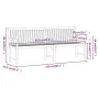 Banco de jardín madera maciza de acacia 219 cm de , Bancos de jardín - Ref: Foro24-316613, Precio: 230,02 €, Descuento: %