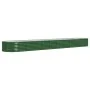 Jardinera arriate acero recubrimiento polvo verde 440x80x36 cm by , Pots and planters - Ref: Foro24-318933, Price: 67,54 €, D...