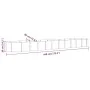 Jardinera arriate acero recubrimiento polvo verde 440x80x36 cm by , Pots and planters - Ref: Foro24-318933, Price: 67,54 €, D...