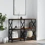 Mesa consola madera de ingeniería marrón roble 100x28x80,5 cm | Foru.es | Tu tienda online para hogar, jardín y más Foro24.es
