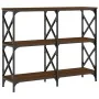 Mesa consola madera de ingeniería marrón roble 100x28x80,5 cm | Foru.es | Tu tienda online para hogar, jardín y más Foro24.es