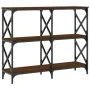 Mesa consola madera de ingeniería marrón roble 100x28x80,5 cm | Foru.es | Tu tienda online para hogar, jardín y más Foro24.es