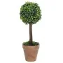 Plantas de boj artificial 2 uds forma bola maceta verde 33 cm | Foru.es | Tu tienda online para hogar, jardín y más Foro24.es