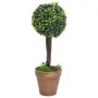 Plantas de boj artificial 2 uds forma bola maceta verde 56 cm by , artificial flora - Ref: Foro24-336517, Price: 64,20 €, Dis...