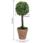 Plantas de boj artificial 2 uds forma bola maceta verde 56 cm by , artificial flora - Ref: Foro24-336517, Price: 64,20 €, Dis...