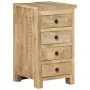 Escritorio con pedestal madera maciza de mango 140x50x77 cm de , Escritorios - Ref: Foro24-338209, Precio: 485,29 €, Descuent...