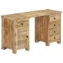 Escritorio con pedestal madera maciza de mango 140x50x77 cm de , Escritorios - Ref: Foro24-338209, Precio: 485,29 €, Descuent...