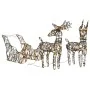 Reno y trineo de Navidad 160 LED ratán blanco cálido | Foru.es | Tu tienda online para hogar, jardín y más Foro24.es