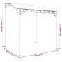 Toldo acero y tela gris taupe 2x2,3 m 180 g/m² de , Carpas y cenadores - Ref: Foro24-362393, Precio: 174,91 €, Descuento: %