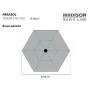 Madison Sombrilla de jardín redonda Tenerife gris 300 cm | Foru.es | Tu tienda online para hogar, jardín y más Foro24.es