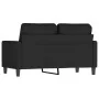 Sofá de 2 plazas terciopelo negro 120 cm de , Sofás - Ref: Foro24-359194, Precio: 211,65 €, Descuento: -5%%