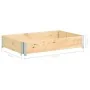 Collar de caja de pallet madera maciza de pino 80x120 cm | Foru.es | Tu tienda online para hogar, jardín y más Foro24.es
