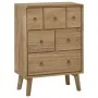 Cómoda de madera maciza de teca 56x30x80 cm de , Cajoneras - Ref: Foro24-340737, Precio: 214,18 €, Descuento: -5%%