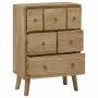 Cómoda de madera maciza de teca 56x30x80 cm de , Cajoneras - Ref: Foro24-340737, Precio: 214,18 €, Descuento: -5%%