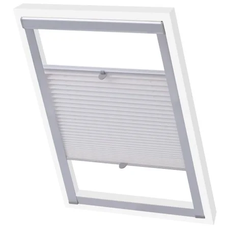 Persiana plisada blanca PK08 by , Blinds and blinds - Ref: Foro24-133532, Price: 28,37 €, Discount: -5%%